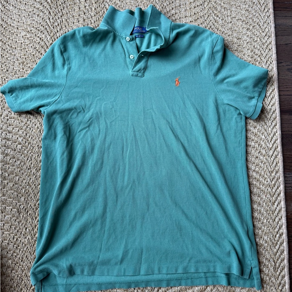 Polo by Ralph Lauren Men's Teal Polo Shirt